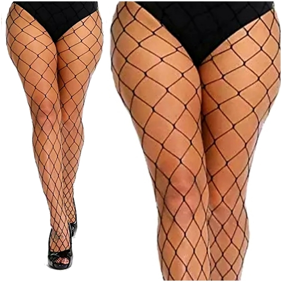 🌺 Plus Size Fishnets - Picture 1 of 4
